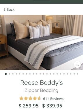 Beddy's Reese Gray Zipper Comforter Set